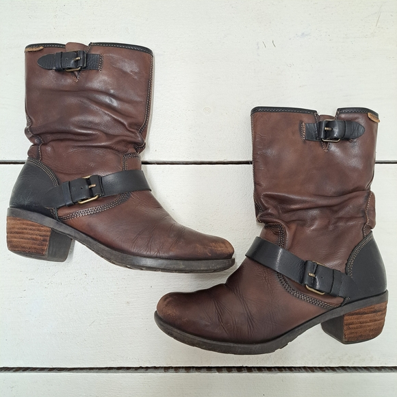 PIKOLINOS Cuero/Leather Brown Vicar Boots Made in Spain Women's Size 7.5US Or 38 - Picture 2 of 9
